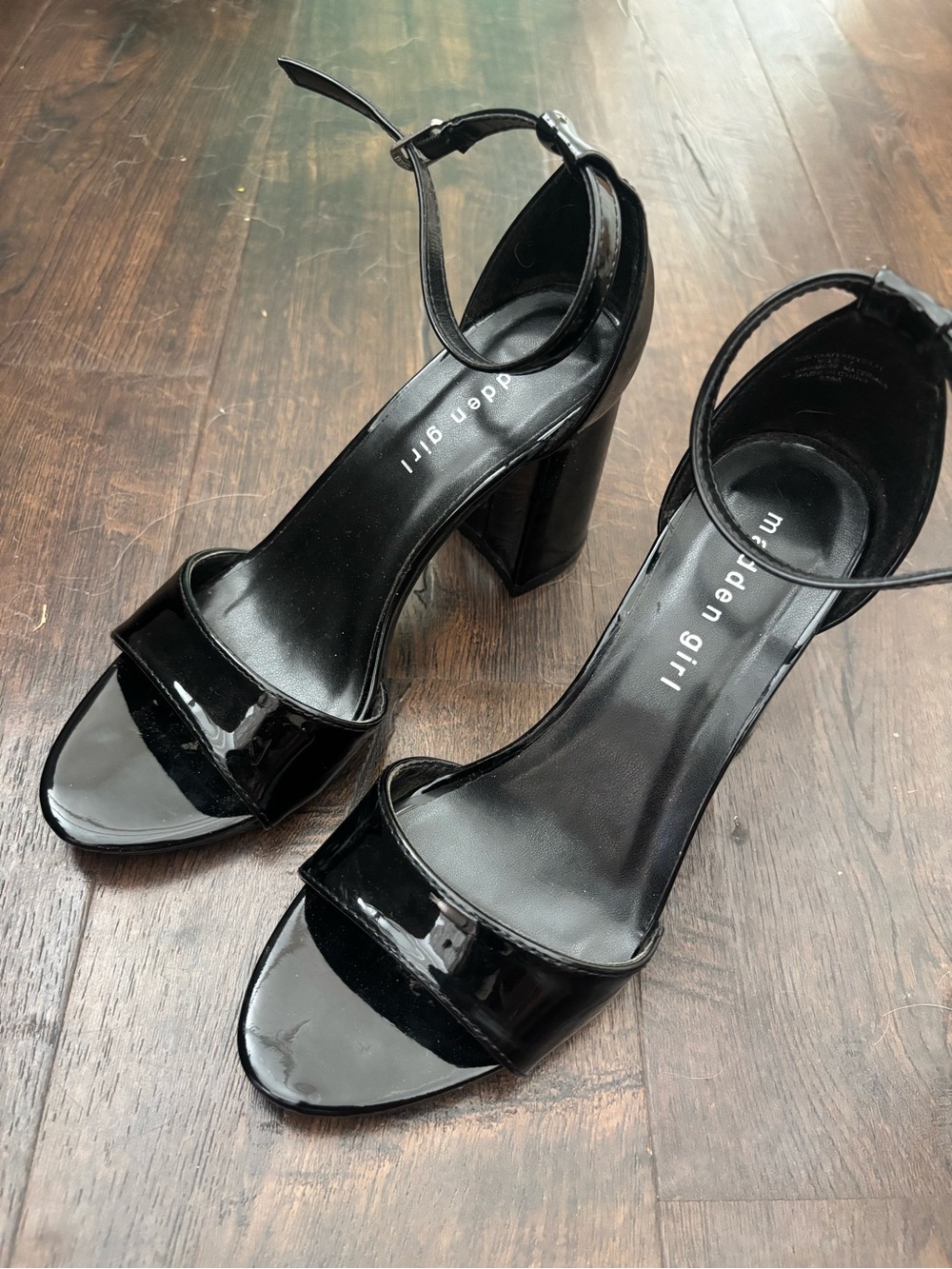Madden Girl Women's Black Block Heels (worn twice)